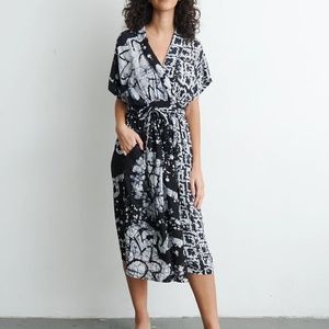 Osei Duro Wrap Dress in Two Party System NWOT
